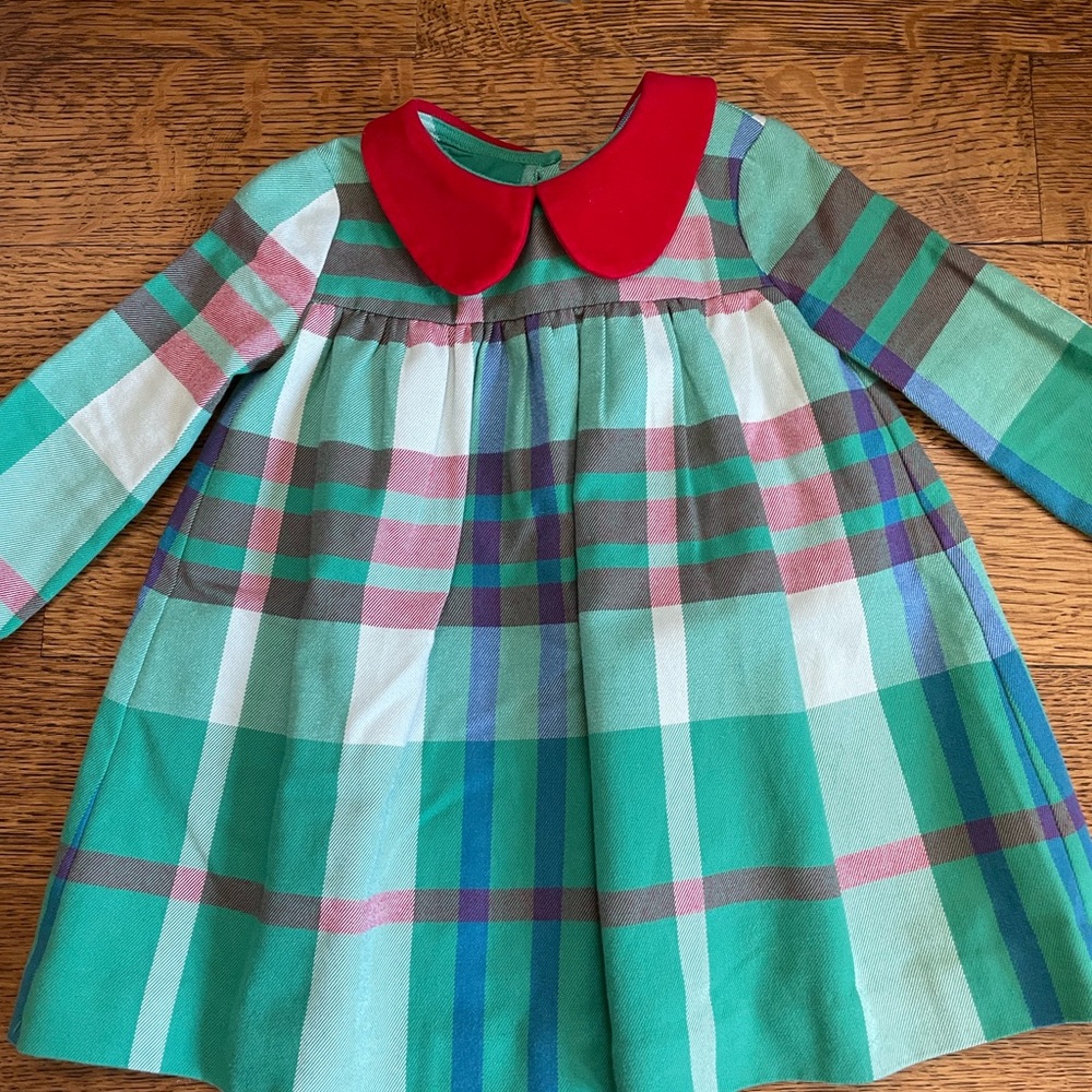 Petit Peony 18-24M Plaid Kensington Dress Holiday